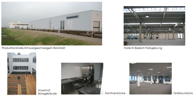 Produktionsgebäudes mit Bürotrakt in Landsberg/ Sachsen-Anhalt